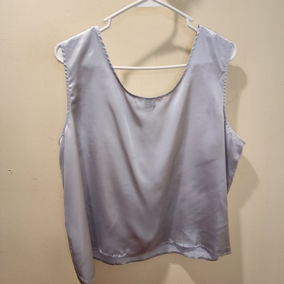 Women's Gray Silke Satin plus size tank top size 22 - Picture 6 of 7